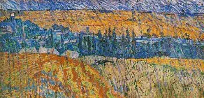 Vincent Van Gogh Landscape at Auvers in the Rain Sweden oil painting art